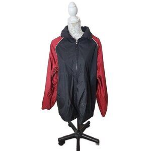 10,000 FEET ABOVE SEA LEVEL Men's XL Black And Red Wet Weather Coat Jacket